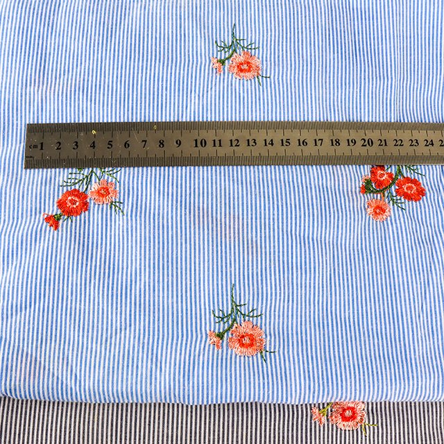 2023 New Design cotton embroidery fabric 100% cotton soft embroidery fabric cotton for shirt
