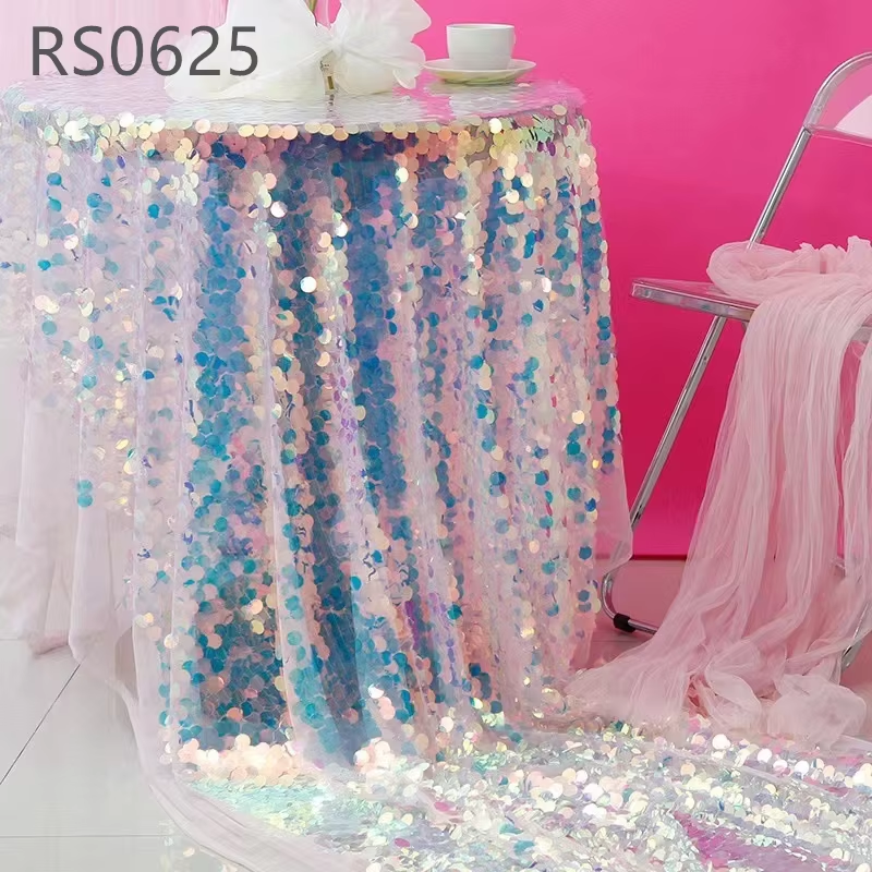 New Arrival 18MM Sequin Embroidery Lace french lace fabric wholesale sequin lace fabric for party dress