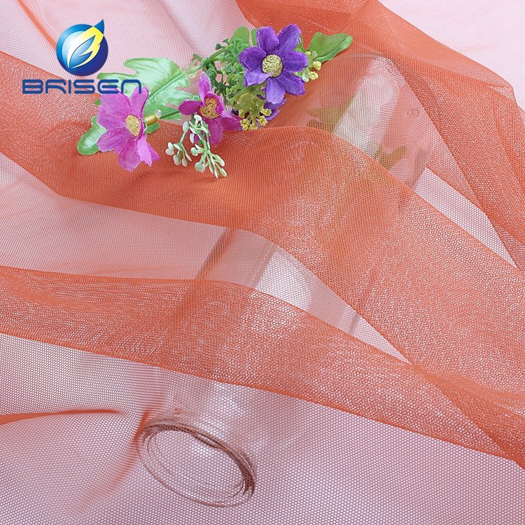 6430 Polyester Hexagonal Tulle Textile Mesh Fabric For Dresses, Underwear, Embroidery