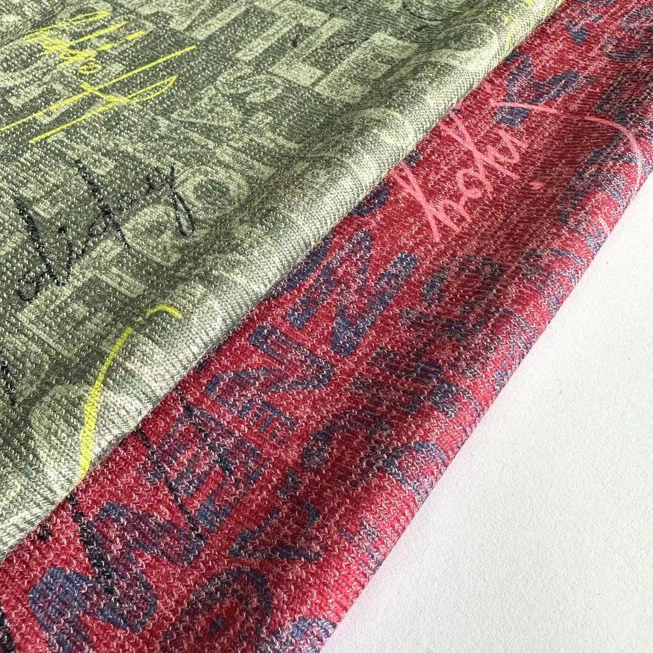 custom design 67%polyester 30%Rayon 3%Spandex knitted garment fabric TR stretchy printed hacci fabric for women sweater