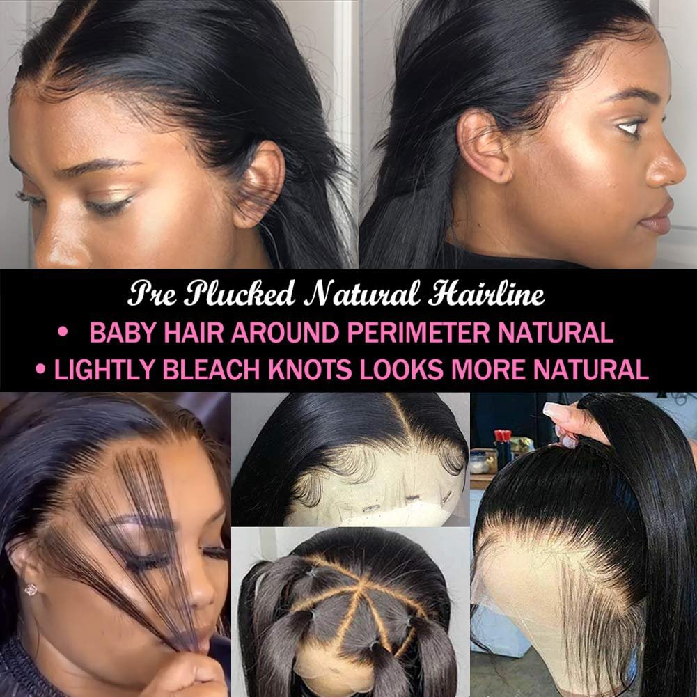 KBL 50inch Body Wave Human Hair Full Lace Wigs Pre Plucked Hairline Vrigin Brazilian Hair 13*6 HD Lace Front Wig 30 Long 5A