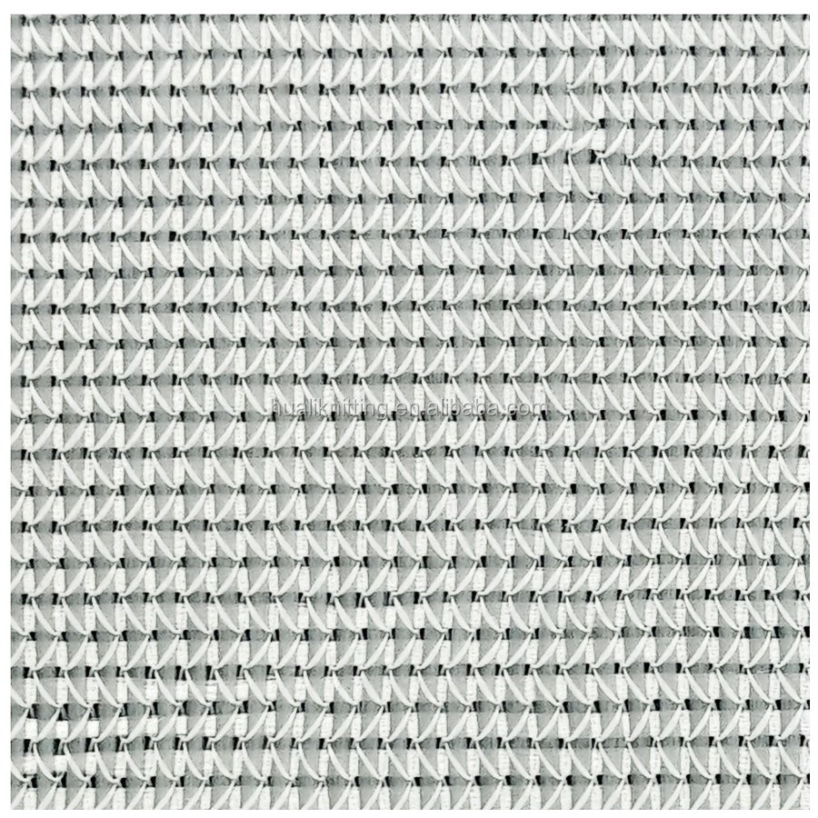Polyester warp knitted fabric for manufacturing of PVC mesh banner