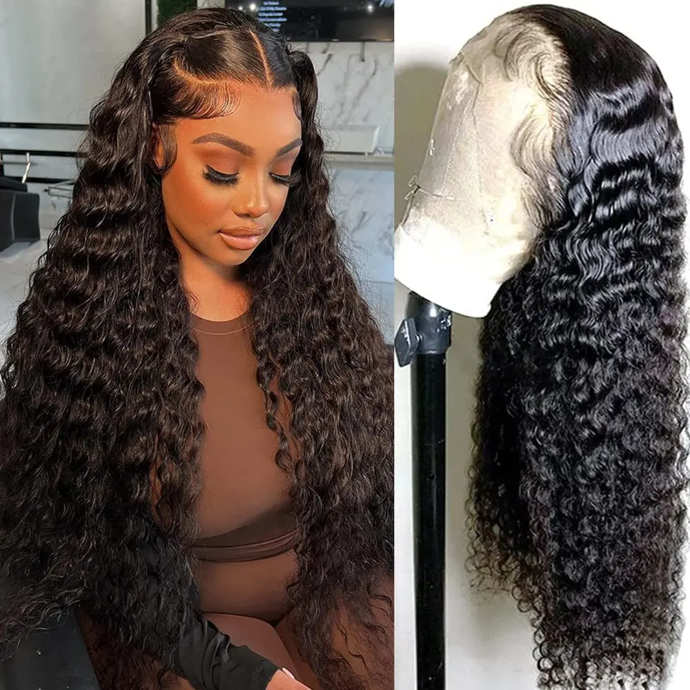Virgin hair vendor 13x4 lace front human hair wigs Vietnamese raw hair wigs full lace weaves 210% natural black ready to ship