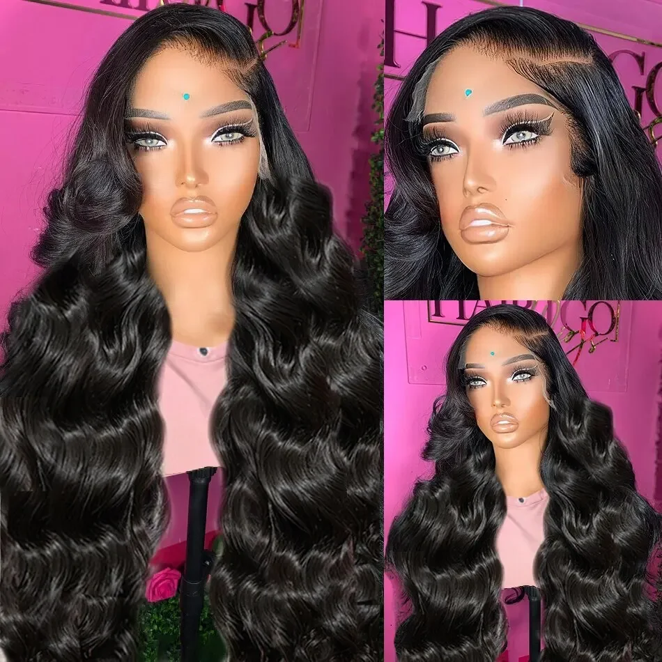 Virgin hair vendor 13x4 lace front human hair wigs Vietnamese raw hair wigs full lace weaves 210% natural black ready to ship