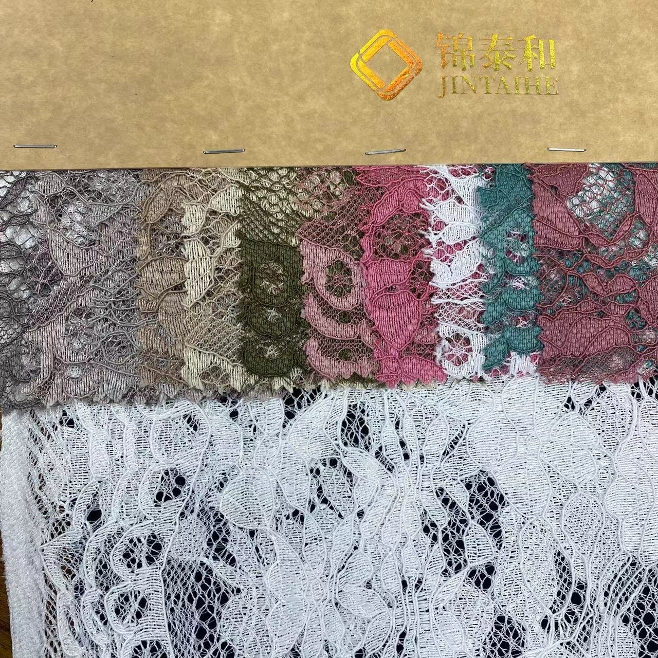 100% polyester lace fabric,Flower lace embroidery fabric,wedding dress lace fabric for women ,Soft ,Multi-color custom,wholesale
