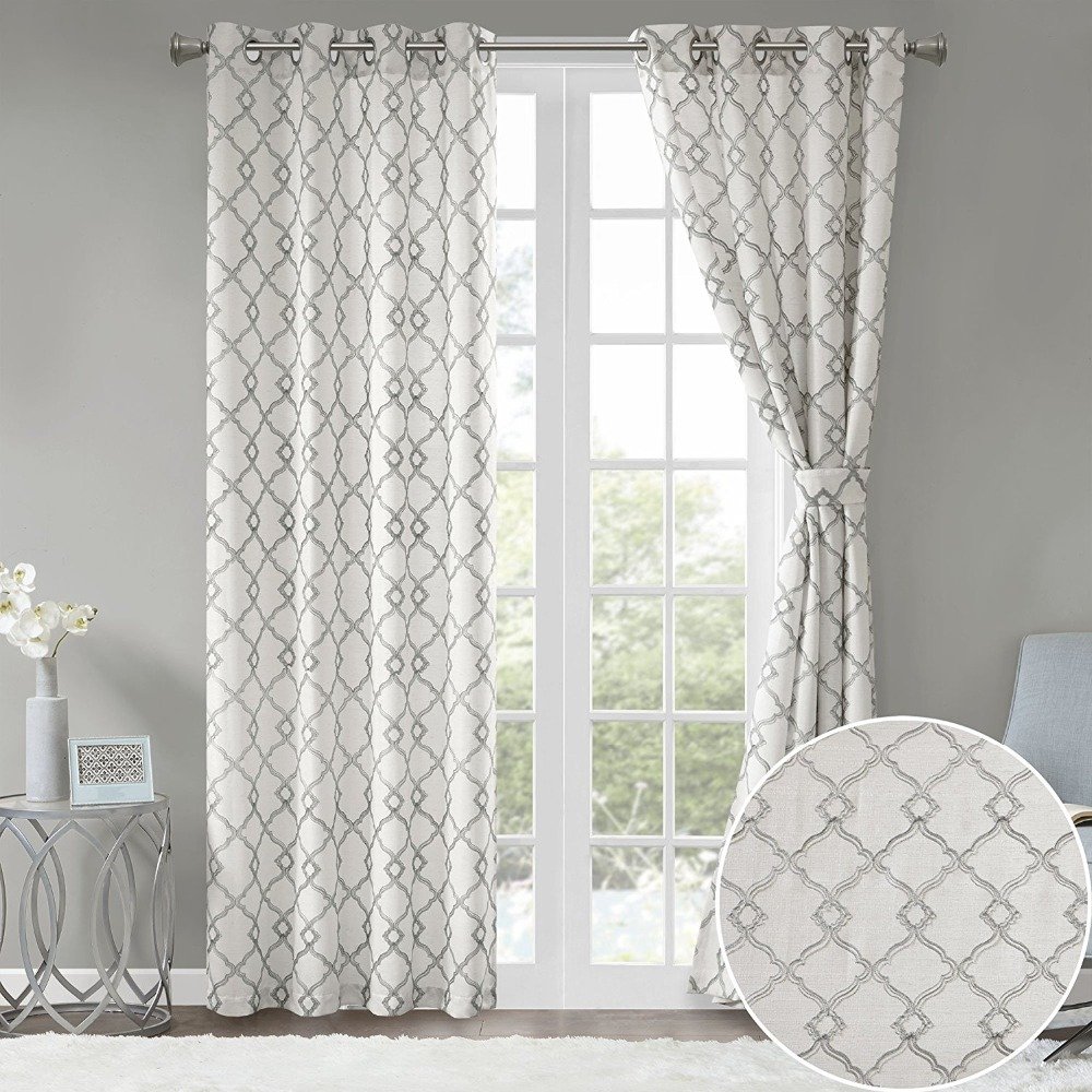 embroidery custom made decoration curtain fabric