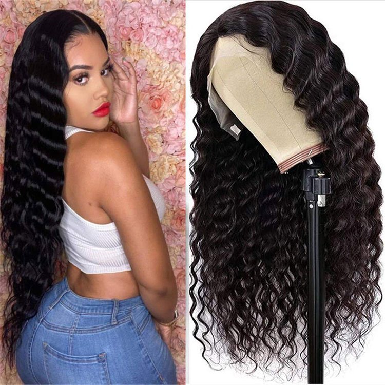 13 by 4 hd transparent loose wave lace front wigs brazilian human hair 100% virgin