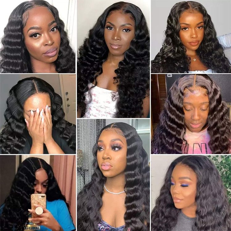 13 by 4 hd transparent loose wave lace front wigs brazilian human hair 100% virgin