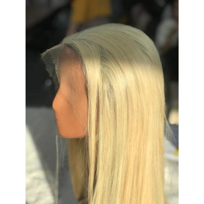 Blonde Hair Wig HD Lace, 100% Raw Virgin Hair Vietnamese Straight Hair