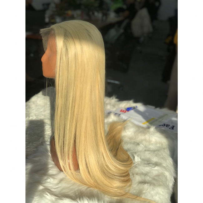 Blonde Hair Wig HD Lace, 100% Raw Virgin Hair Vietnamese Straight Hair