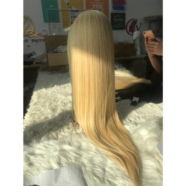 Blonde Hair Wig HD Lace, 100% Raw Virgin Hair Vietnamese Straight Hair