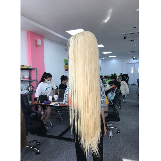 Blonde Hair Wig HD Lace, 100% Raw Virgin Hair Vietnamese Straight Hair