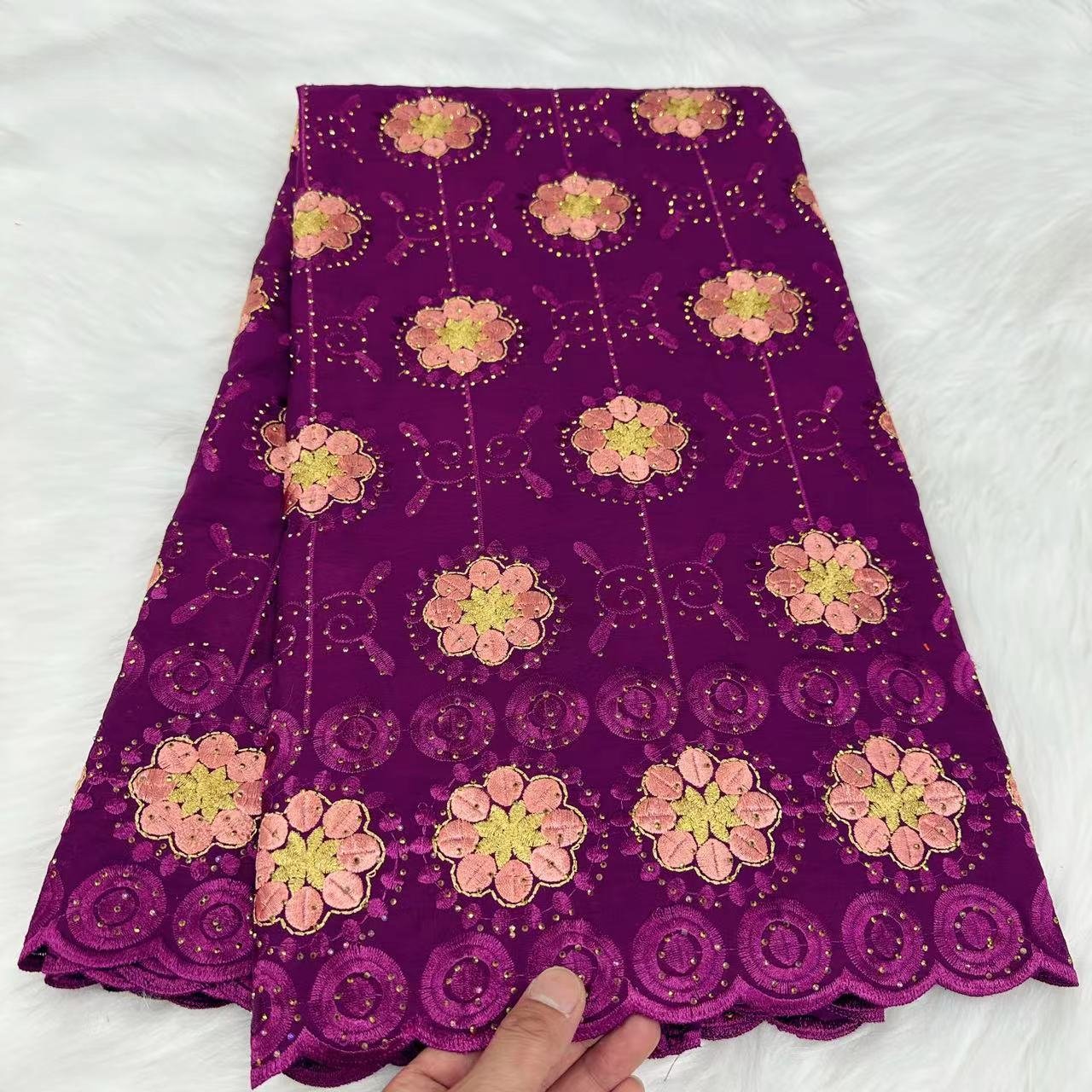 High quality swiss 100% cotton voile lace austria african lace fabric african swiss voile lace dubai