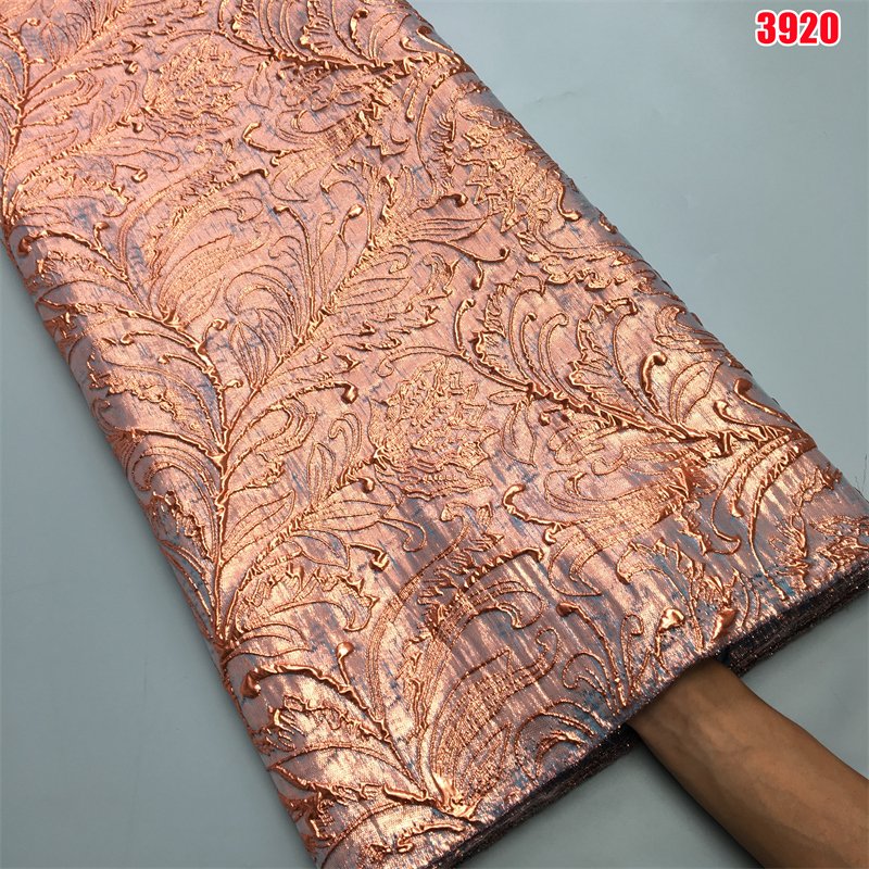3920 Luxury Royal Blue Damask Embroidery Lace Fabric 2024 African Gild Brocade Lace Fabric for Women Evening Party Dresses Sew