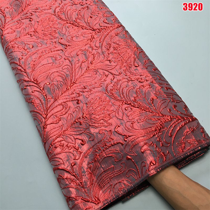 3920 Luxury Royal Blue Damask Embroidery Lace Fabric 2024 African Gild Brocade Lace Fabric for Women Evening Party Dresses Sew