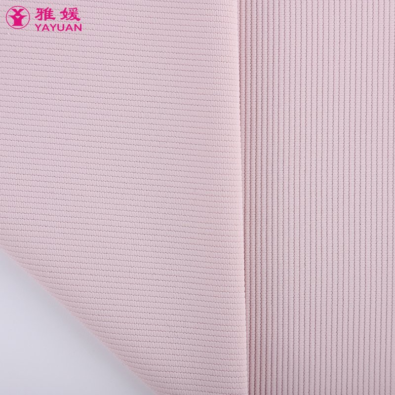 Good Quality 4 Way Stretch Ribbed Nylon 26 Spandex 74 Yoga Clothes Sportswear Shapewear Fabric Nylon Spandex Fabric