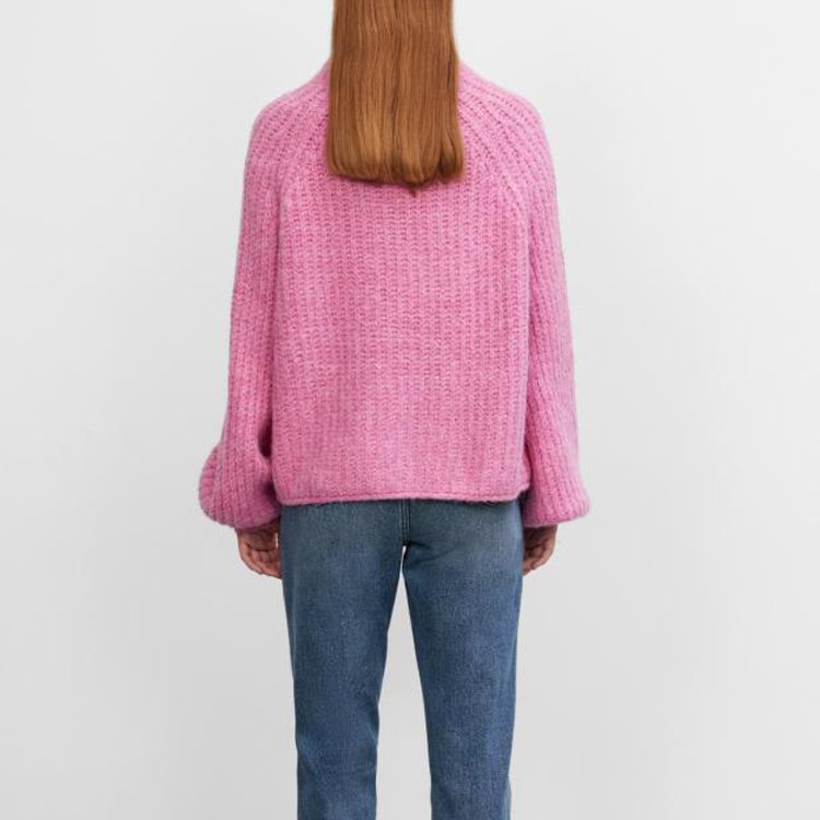 Custom Winter Warm Chunky Knit Solid Pullover Rib Knit Women Sweaters