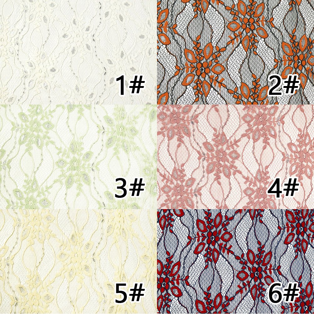 Manufacture French Lace Fabric Cotton Nylon Embroidery Lace Fabric For Women Dress