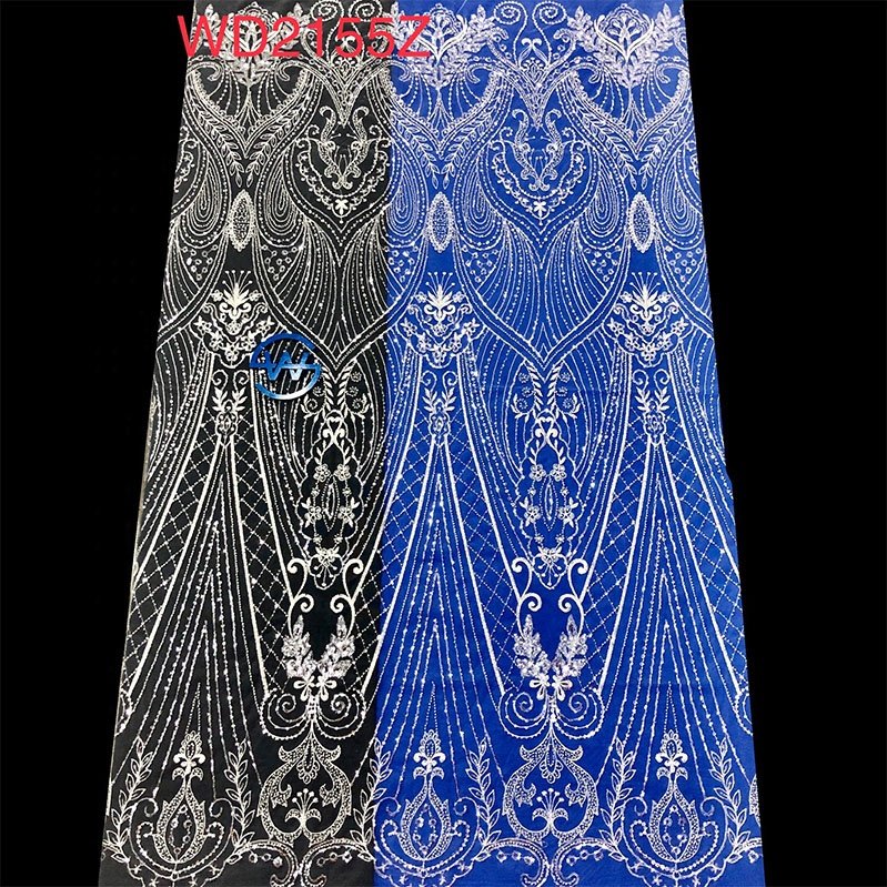 Bridal Gown Embroidery Fabric Cord Wedding Dress Lace