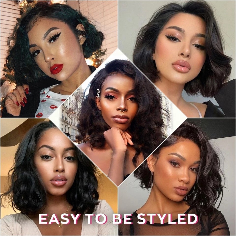 150 180 Density HD Full Lace Human Hair Wigs for Black Women Wholesale Brazilian Virgin Hair HD Lace Front Wig with Baby Hair