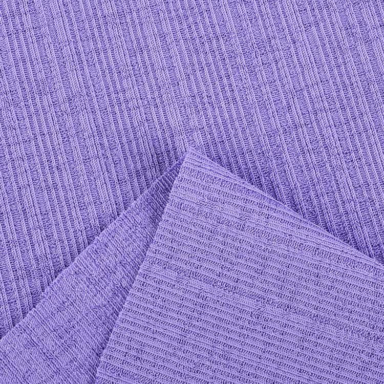 wholesale fabric textile raw material rib polyester spandex knit fabric for dress clothing