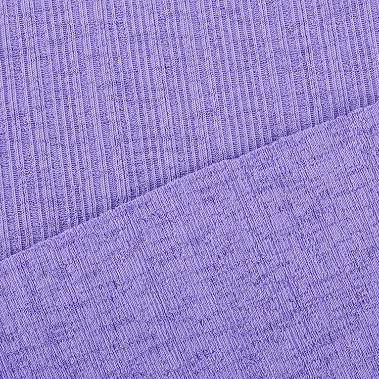 wholesale fabric textile raw material rib polyester spandex knit fabric for dress clothing