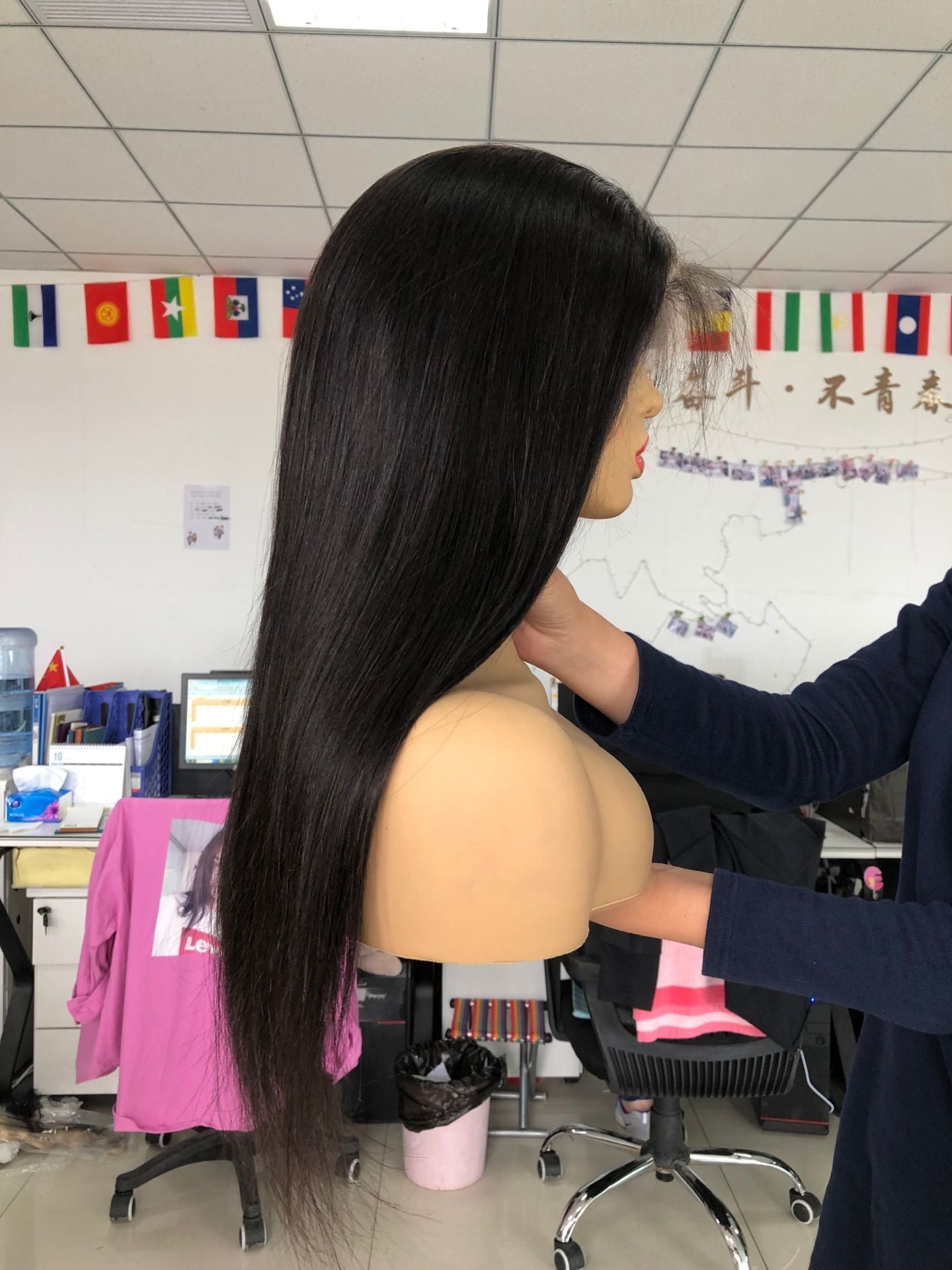Best Hotselling Human Hair HD Lace Full Lace Wigs Hair for Black Transparent Brazilian Chinese Women 1 Piece Long Swiss Lace