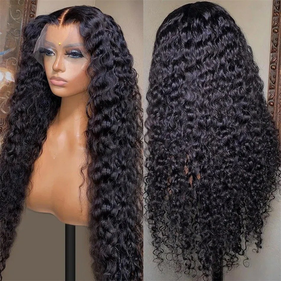 13x6 Water Wave Lace Front Human Hair Wig Wholesale Ready to Be Shipped Wigs for Black Women 10 to 34 Inch Natural Color Wigs