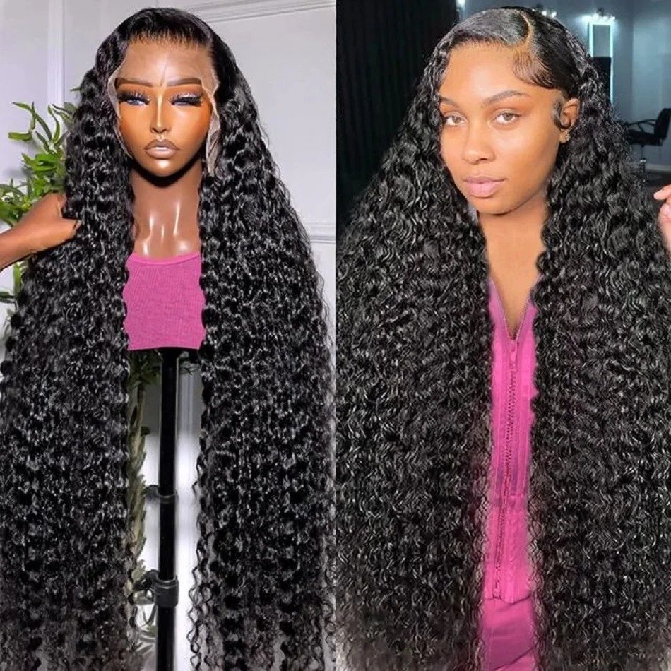 13x6 Water Wave Lace Front Human Hair Wig Wholesale Ready to Be Shipped Wigs for Black Women 10 to 34 Inch Natural Color Wigs