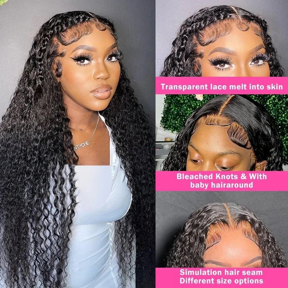13x6 Water Wave Lace Front Human Hair Wig Wholesale Ready to Be Shipped Wigs for Black Women 10 to 34 Inch Natural Color Wigs