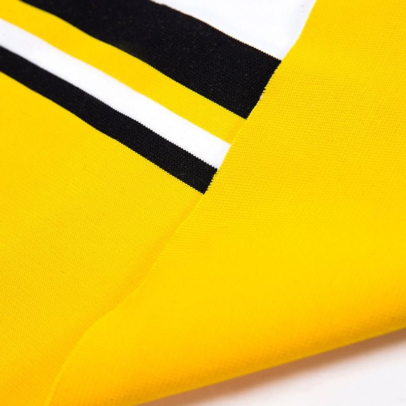 Wholesale Stretch 95%polyester 5%spandex Custom knitting Knitted Stripe Polo Sports Hoddie Knit Rib Collar and Cuff fabric
