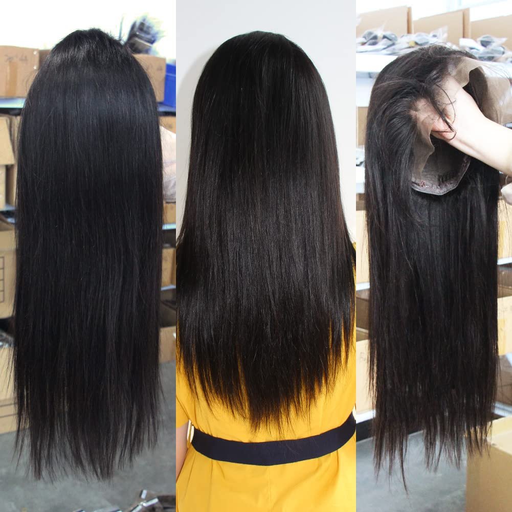 150% 180% Density HD Full lace Human Hair Wig,Glueless Full HD Lace wig,Natural Virgin Human Hair Lace Front Wig for Black Women