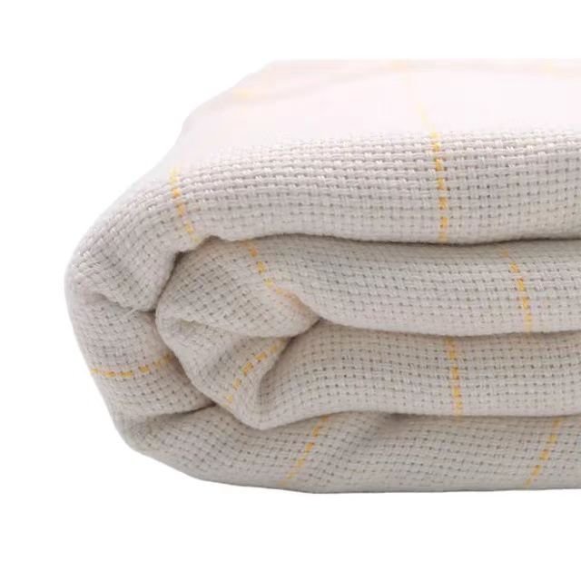 drop shipping white embroidery roll cotton poly carpet backing tufting fabric primary monks tufting cloth for tufting gun