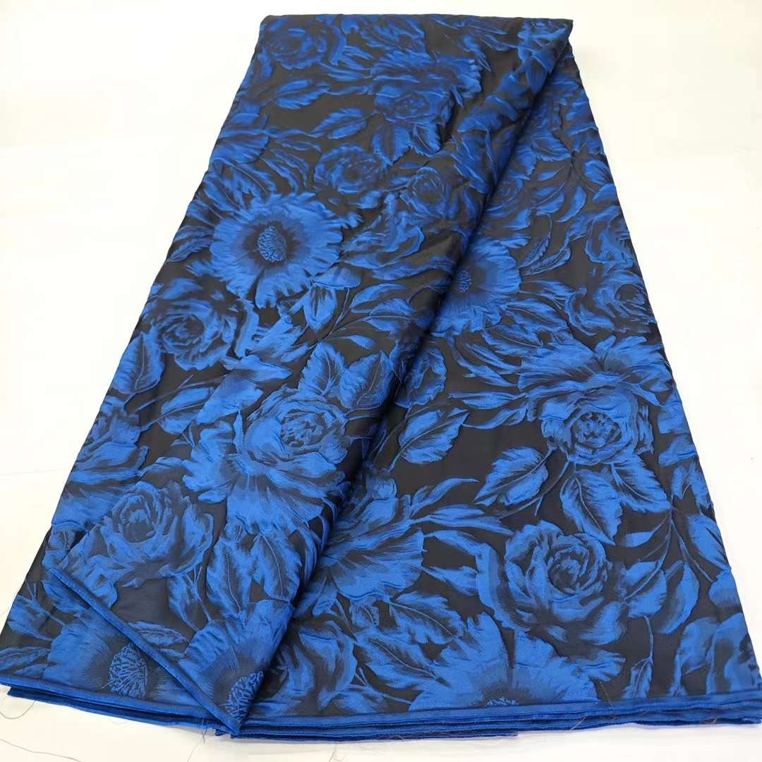 2024 NEW Embroidery Lace Brocade Fabric Embossed Damask Jacquard Fabric Brocade Jacquard Clothing Fabric