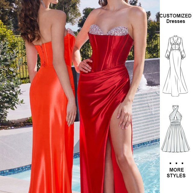 Custom OEM Summer Women Girls Luxury Maxi Dress Evening Madi Elegant Casual Fashion Woman Party Dresses