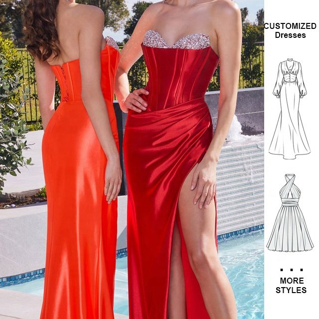 Custom OEM Summer Women Girls Luxury Maxi Dress Evening Madi Elegant Casual Fashion Woman Party Dresses