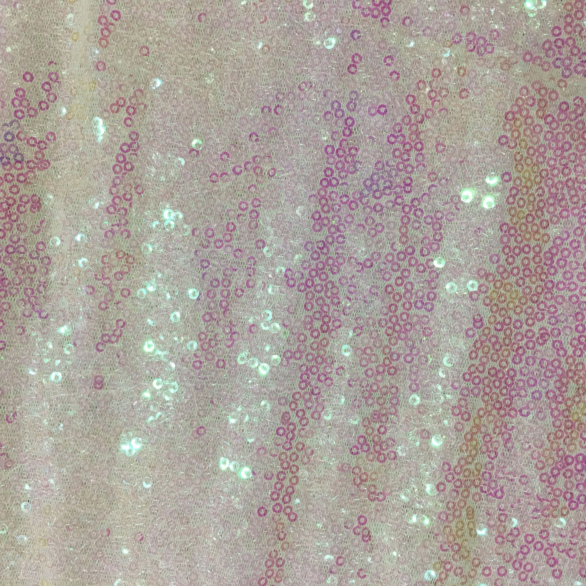 Hot sale glitter iridescent fabric Sequin Mesh 3mm Silver Sequin Fabric Buy Online India fabric