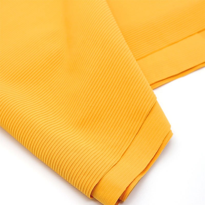 High Quality Ribbed Stretch Fabric Striped Ribbed Fabric Stretch Rib Swimwear Fabric