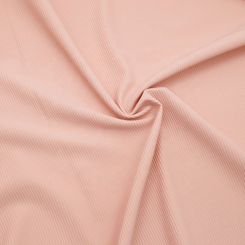 High Quality Ribbed Stretch Fabric Striped Ribbed Fabric Stretch Rib Swimwear Fabric