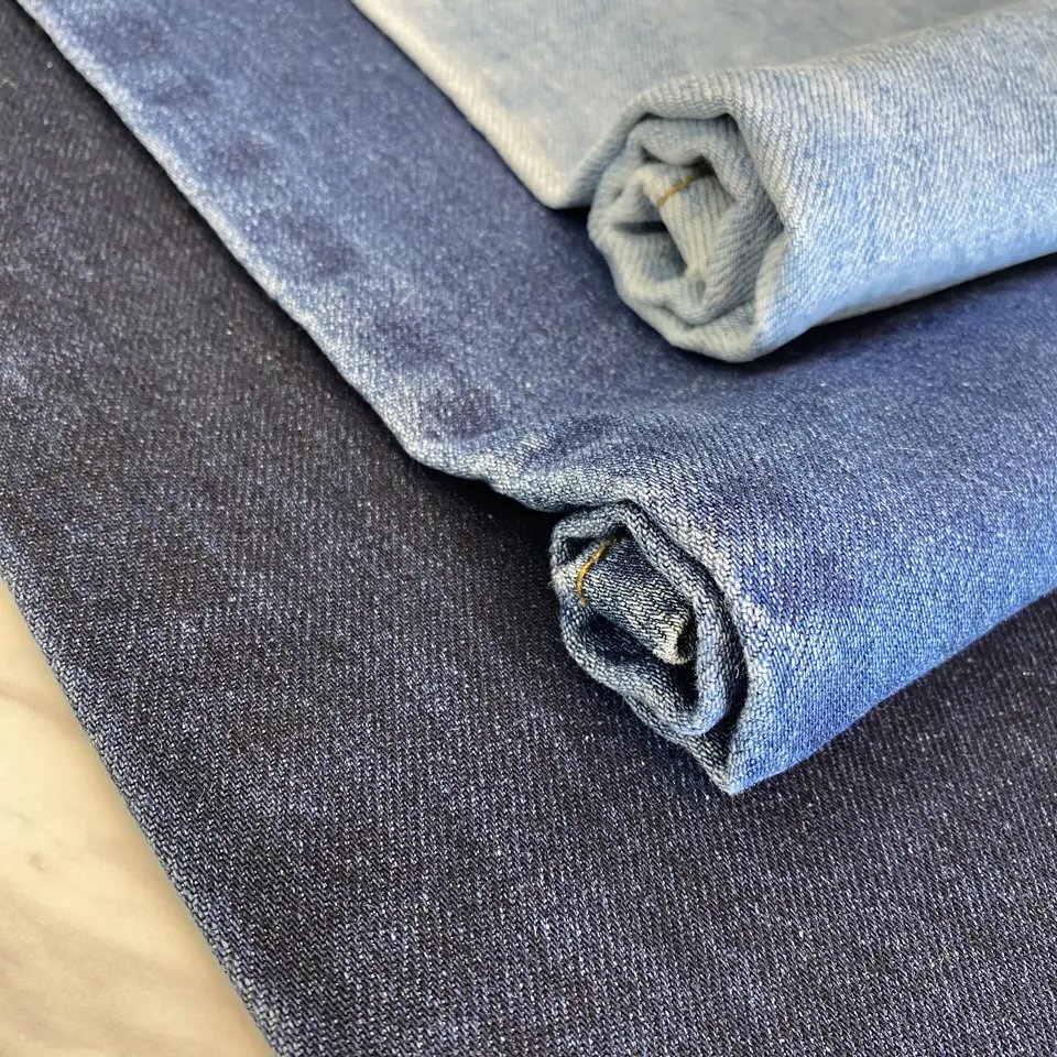 cotton washed thin denim 4.1oz shirt light weight denim fabric