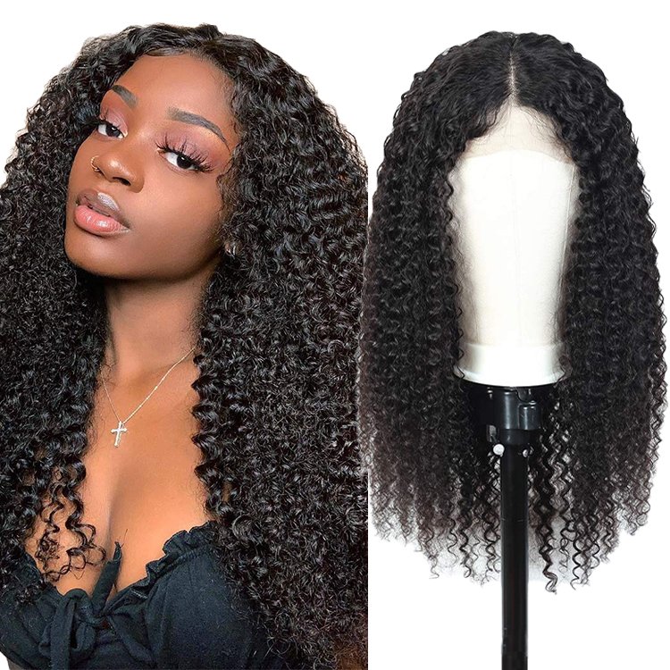 Unprocessed Natural Curly Lace Front Wig 100% Human Hair Wigs Human Hair Lace Frontal Transparent Hd Lace Frontal Wigs