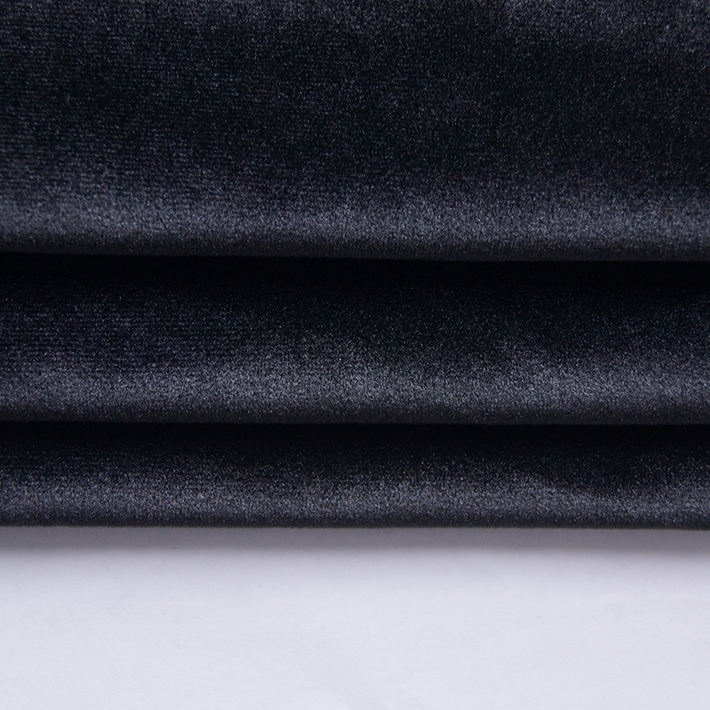 High Quality Velvet Dralon elastane Knit oeko-tex certified hoodie knitted fabric hoodie knitted fabric