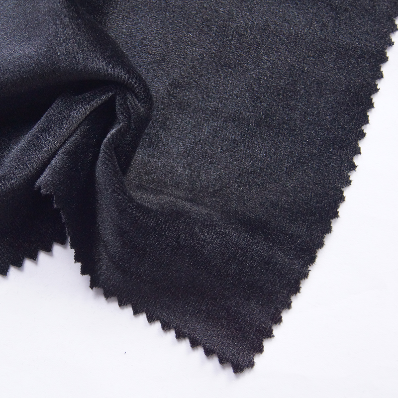 High Quality Velvet Dralon elastane Knit oeko-tex certified hoodie knitted fabric hoodie knitted fabric