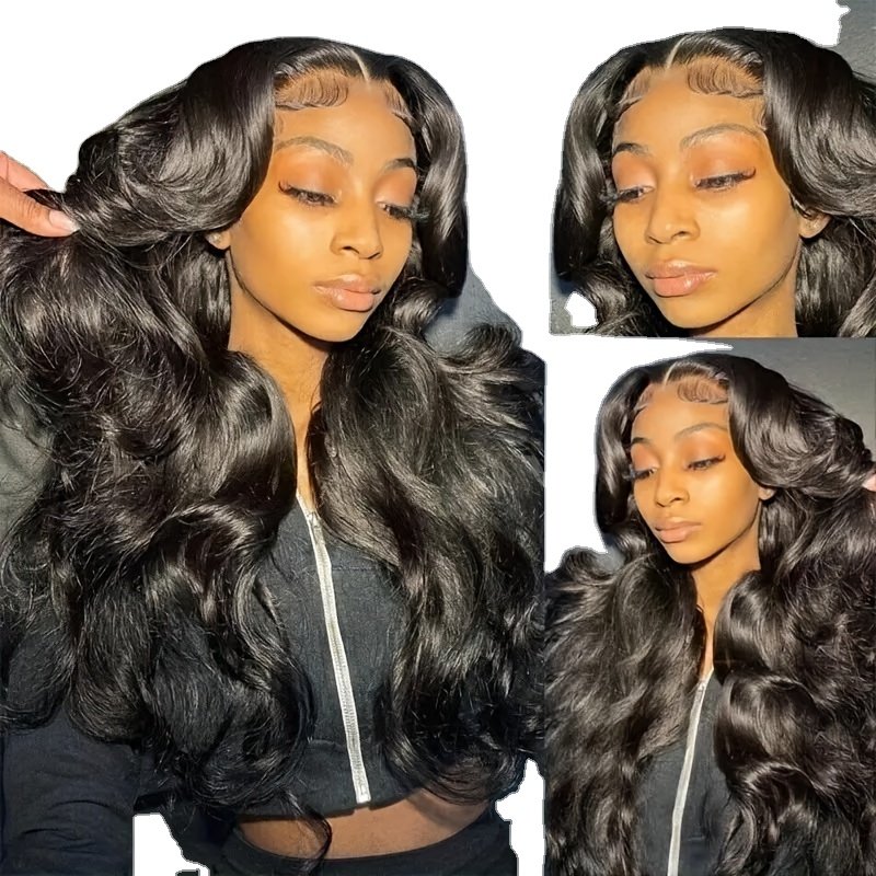 Body Wave 13x4 13x6 Transparent Lace Front Human Hair Wigs For Women Pre Pluck HD Lace Wig Curly Lace Front Wigs Human Hair