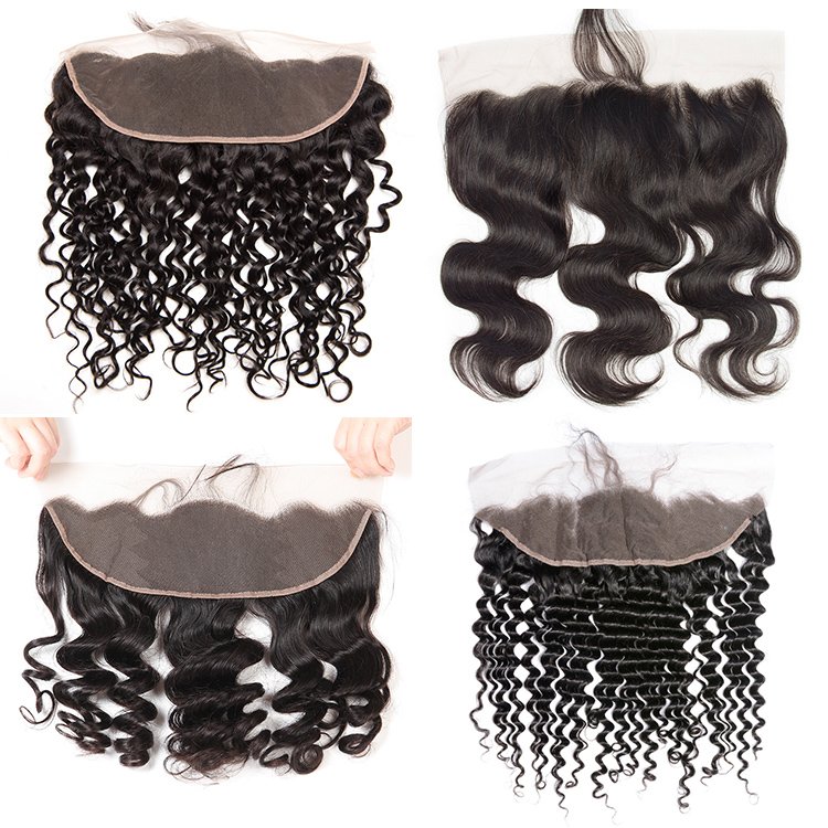 Free Part Swiss 4x4 5x5 6x6 13x4 13x6 Lace Closure with Baby Hair Pre Pluck Lace Front Human Hair Wig Peruvian Hair Vendors