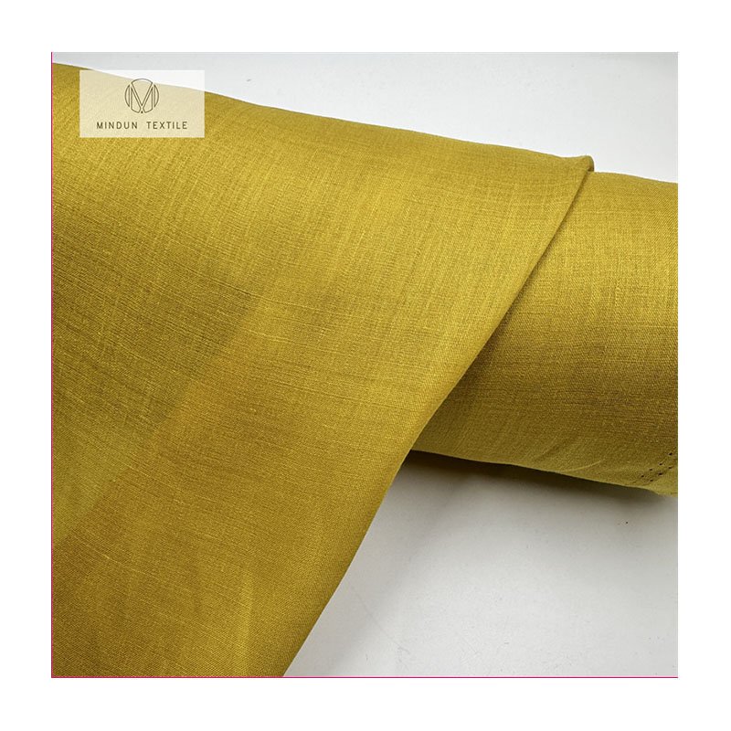 Mindun Yarn 36*36 60gsm 100 Ramie Wrinkled Pure Yarn Fabric China For Women Scarf