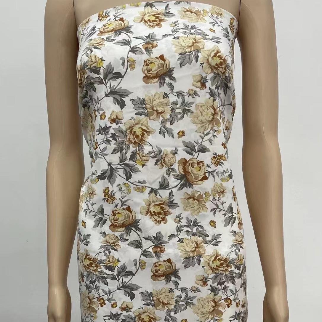 Accept Custom Designs Digital Printing Liberty London Fabric Cotton Lawn Custom Floral Tana Lawn Cotton Fabric For Dress