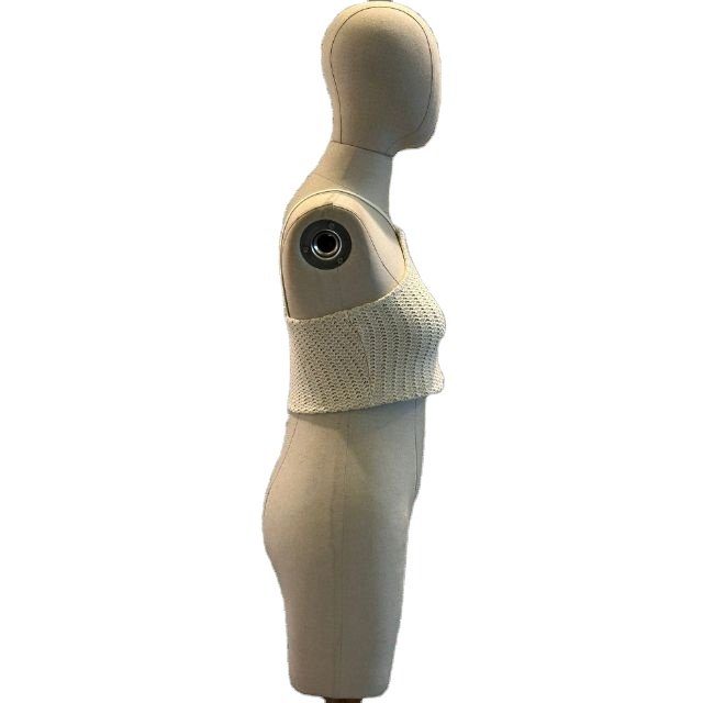 Women's Elegant White Ribbed Halter Dress with Cross Neck Detail