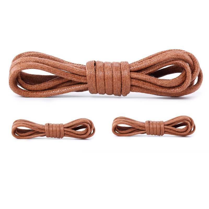Yrunfeety Premium Waxed Cotton Shoelaces Round Waxed Dress Shoelaces Wax Rope Boot Shoe Laces 29 Colors for Leather Laces