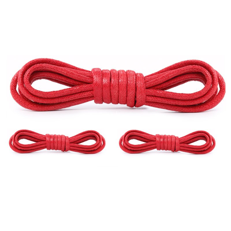 Yrunfeety Premium Waxed Cotton Shoelaces Round Waxed Dress Shoelaces Wax Rope Boot Shoe Laces 29 Colors for Leather Laces
